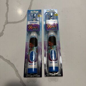 Spinbrush Karma's World Kids Electric Toothbrush Soft Bristles for Ages 3+ 2pk